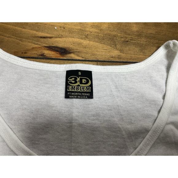 Vintage 1991 Harley Davidson 3D Emblem Sleeveless Tank Top Eagle Size Small - Picture 4 of 11